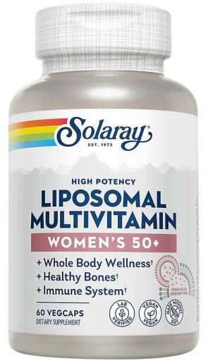 Solaray Liposomal Multivitamin Womens +50 60 Capsules
