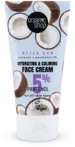 Organic Shop Sunscreen Aftersun Soothing Facial Cream 50 ml