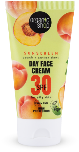 Sunscreen Facial Day Cream with Peach SPF 30 50 ml