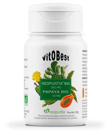 Bio Neopuntia &amp; Bio Papaya 45 Capsules