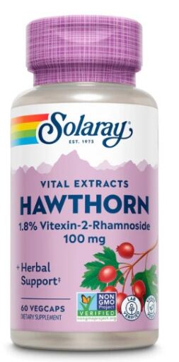 Solaray Hawthorn Extract 100 mg 60 Capsules