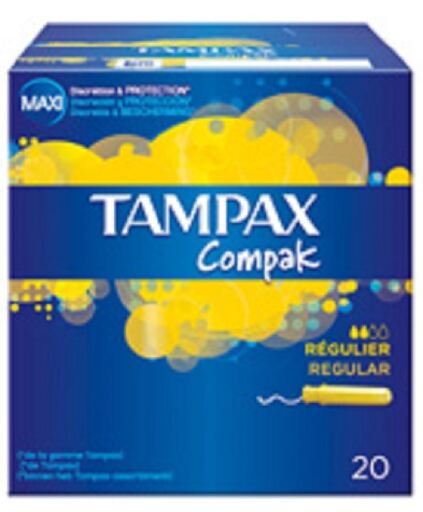 Tampax Compak Regular Mixed Box 20 Units