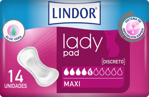 MoliCare Lindor Lady Pad Maxi 5 Drops 14 Units