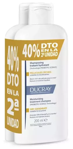 Ducray Kelual Squanorm Dry Dandruff Shampoo Pack 2 x 400 ml