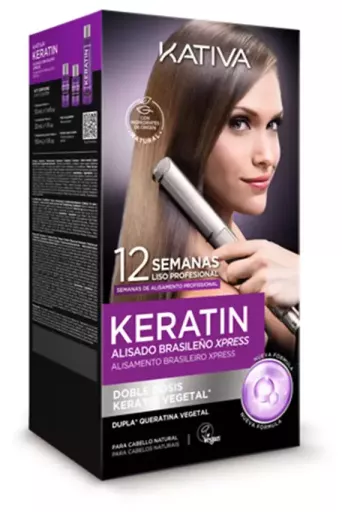 Kativa Keratin Express Brazilian Straightening 3 Piece Pack