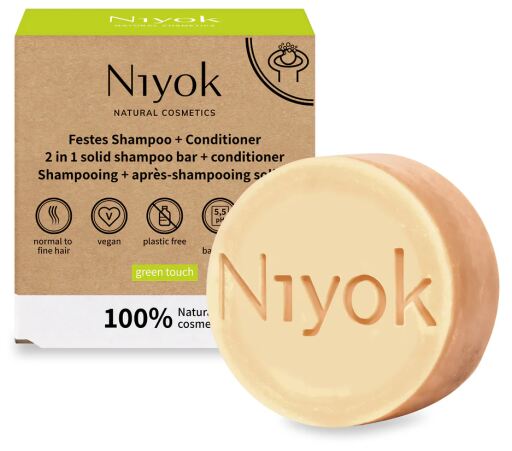 Niyok Green Touch Solid Shampoo + Conditioner 80g