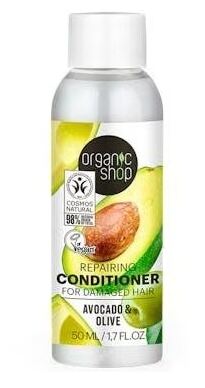 Organic Shop Conditioner and Repairs Damaged Hair with Avocado 50ml