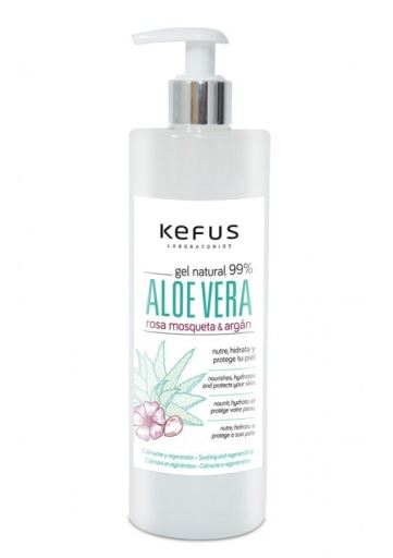 Kefus Natural Aloe Vera Gel with Rosehip and Argan Oil