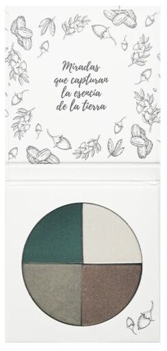 NaturaBIO Cosmetics 4 Color Eyeshadow 02 Asturias Green