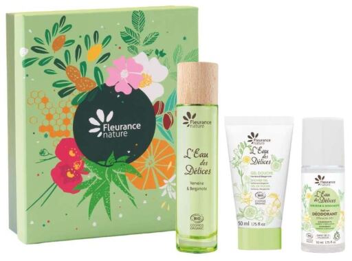 Fleurance Nature Eau Des D&eacute;lices Verbena & Bergamot 3 Piece Gift Set