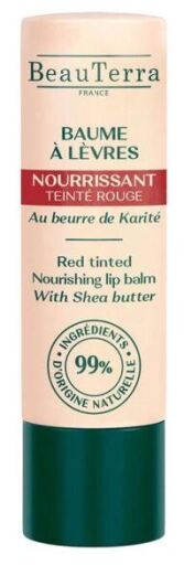 BeauTerra Nourishing Lip Balm, Red, 4g