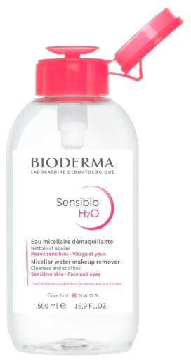 Bioderma Sensibio H2O Micellar Solution with Dosing Pump 500 ml