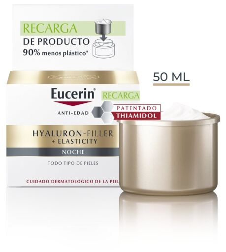 Eucerin Hyaluron-Filler+ Elasticity Crema de Noche Recarga 50 ml